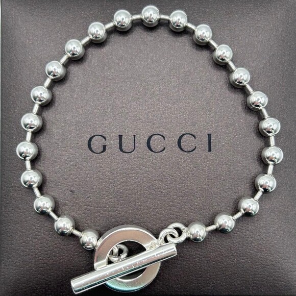 Gucci Sterling Silver Ball Chain #234607G11B - Picture 2 of 11